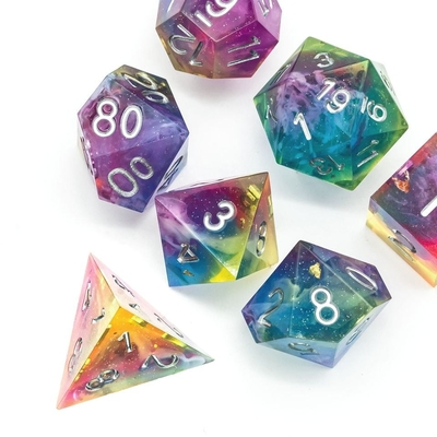 Kości RPG Antiwear Lekkie Galaxy, Uniwersalne duże kości żywiczne
