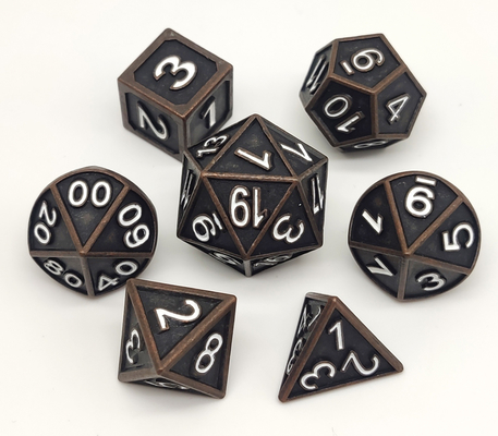 Kości RPG Bulk Metalowe Klasyczne Przenośne Uniwersalne Trwałe