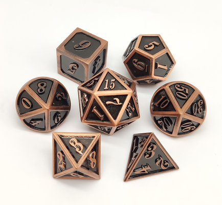 Tabletop Game Metal RPG Dice Trwałe Antiwear Znakomita rzeźba