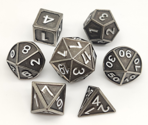 Gładkie wykończenie Mini RPG Dice Multicolor Praktyczne żywiczne materiały metalowe