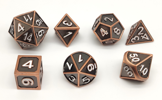 Ręczne szlifowanie Mini RPG Dice D6 D8 D10 Lekkie do kolekcji