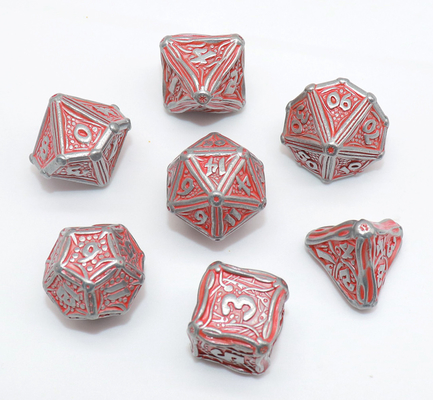 Nietoksyczne kości DND RPG o ostrych krawędziach, bezwonny wielościenny zestaw 7 kości