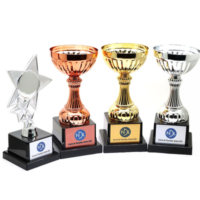 Niestandardowe metalowe trofeum do koszykówki ze stopu cynku materiał miedziany