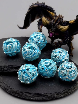 Night Light Dice Luxury 7 szt. Zestaw Custom DND Polyhedral led luminous