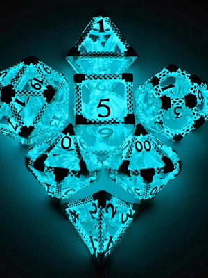Kości RPG Fun RPG DND Przezroczyste diody LED Luminous Dice Dungeons and Dragons