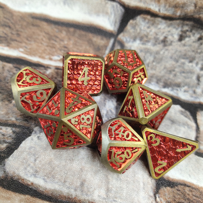 Magia zbierania Mini RPG Dice DND Luxury For Family Game Metal Polyhedral