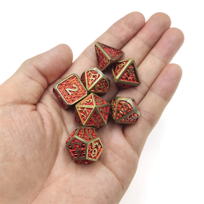 Kości RPG Uniwersalne Praktyczne Poszycie Sharp Karta handlowa Wielościenny Metal