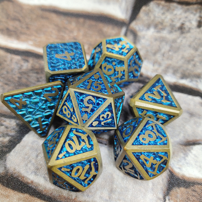 Dla Dungeon And Dragon Made Dice Sets pokemon card Metal Dice Polyhedral