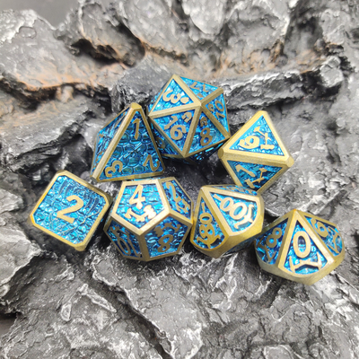 Dla Dungeon And Dragon Made Dice Sets pokemon card Metal Dice Polyhedral