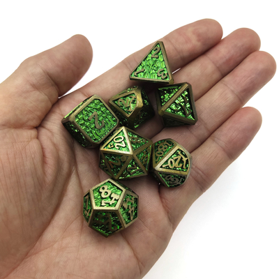 Mini RPG Małe RPG Role poker tablel Sharp Trade Card Dice Zestawy Metal