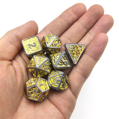 Karta Pokemon Hurtownia Glow Polyhedral Black chip Dice Sets Polyhedral