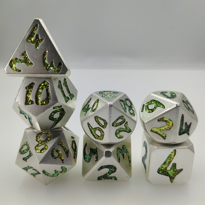 Kości RPG Durable DND Metalowe Wielościenne Złote Luksusowe Odporne na Zużycie