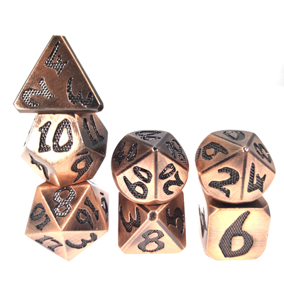 Mini RPG Dice 7-częściowy zestaw kości Wielofunkcyjny wielościenny Ręcznie robiony nietoksyczny