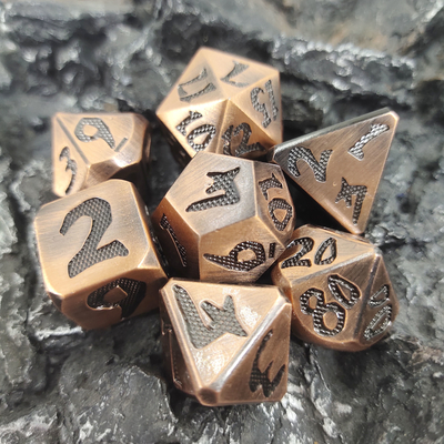 Slot Machin Sturdy For Dungeons And Dragons Przenośny zestaw kości wielościennych przeciw zużyciu