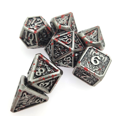 Gra stołowa Metal RPG Dice Neat Sharp Edges Liqui Role Playing Dice Games