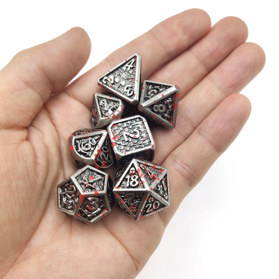Gra stołowa Metal RPG Dice Neat Sharp Edges Liqui Role Playing Dice Games