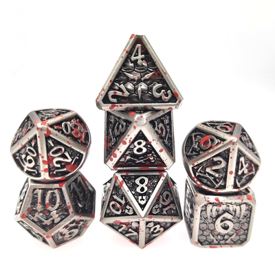 Gra stołowa Metal RPG Dice Neat Sharp Edges Liqui Role Playing Dice Games