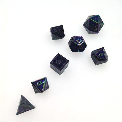 Aluminiowe Mini Kości Wielościenne Do Dungeons And Dragons Trwałe