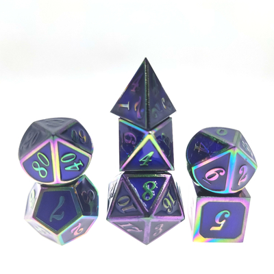Aluminiowe Mini Kości Wielościenne Do Dungeons And Dragons Trwałe