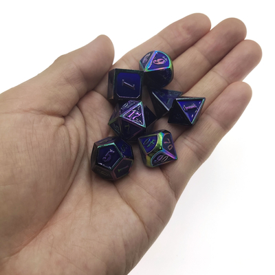 Aluminiowe Mini Kości Wielościenne Do Dungeons And Dragons Trwałe
