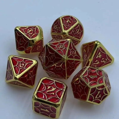 Zestaw kostek z stopów odporny na zużycie ręcznie wykonany wieloosobowy PRG kostki Dragon And Dungeon