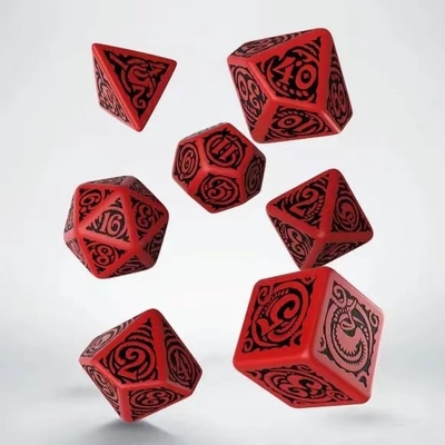 Modne gry RPG zestaw kości 20mm Czarne tło wzór kolorystyczny