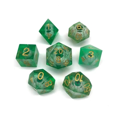 16 mm pełne kości wieloboczne poruszające Dungeons And Dragons Bloodshot Blue Eye Kości zestaw do gry