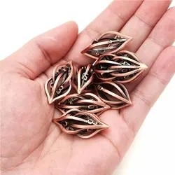 Drukowanie 3D Cthulhu Hollow Metal Dice 7Piece Set Dragon And Dungeon DND RPG