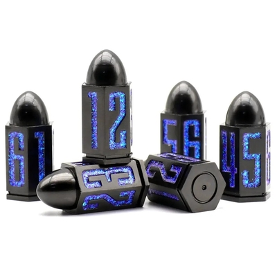 Zestaw kostek metalowych 6 sztuk 6 stron dla Dnd Dungeons Rpg Warhammer Shadowrun Dice
