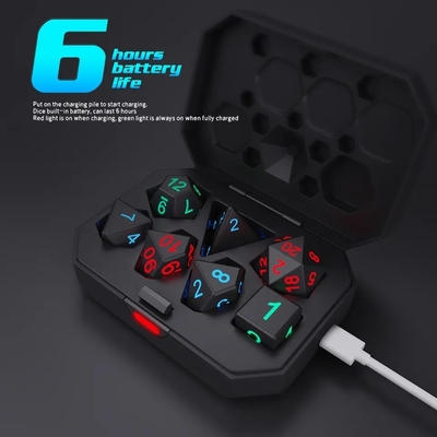 DND Board Polyhedral Dice Gra dla dorosłych Magiczne sztuczki Pixele Elektroniczne żarówki LED