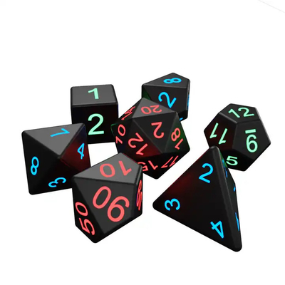 DND Board Polyhedral Dice Gra dla dorosłych Magiczne sztuczki Pixele Elektroniczne żarówki LED