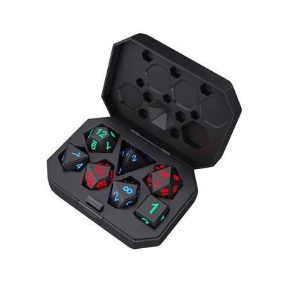 DND Board Polyhedral Dice Gra dla dorosłych Magiczne sztuczki Pixele Elektroniczne żarówki LED