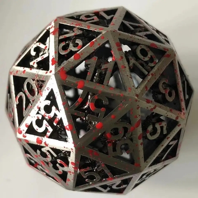 60D Macrobine Zinc Alloy Metal Dice Set Desktop Game Unikalny DND