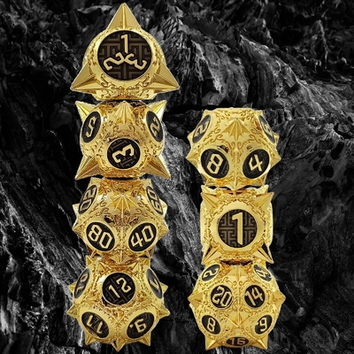 TRPG 16 mm Polyfront DND Metal Dice Multi Color Custom Meteor Hammer