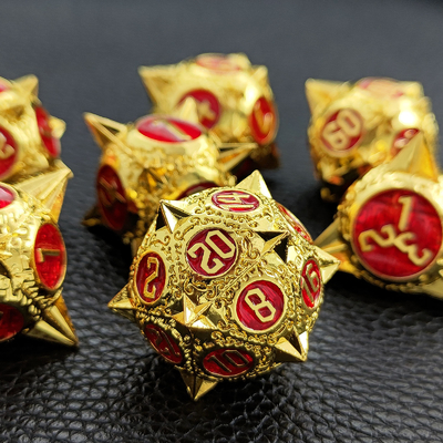 TRPG 16 mm Polyfront DND Metal Dice Multi Color Custom Meteor Hammer