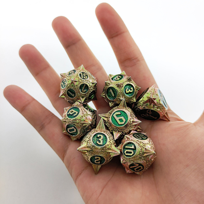 TRPG 16 mm Polyfront DND Metal Dice Multi Color Custom Meteor Hammer