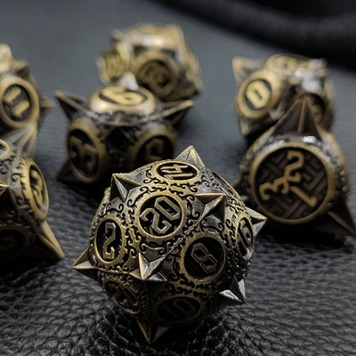 Retro Kopro Meteor Hammer Metal Dice Dragon And Dungeon DND RPG D20