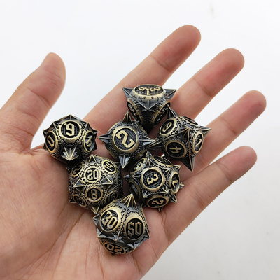 Retro Kopro Meteor Hammer Metal Dice Dragon And Dungeon DND RPG D20