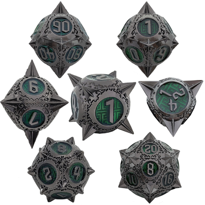 Retro Kopro Meteor Hammer Metal Dice Dragon And Dungeon DND RPG D20