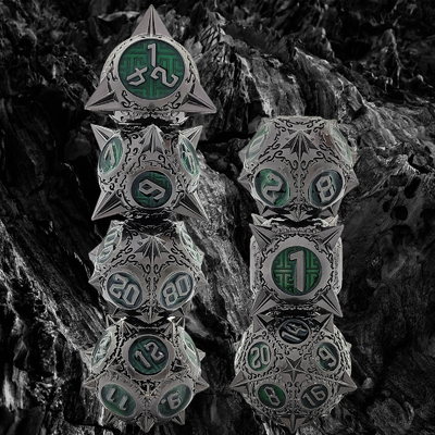 Retro Kopro Meteor Hammer Metal Dice Dragon And Dungeon DND RPG D20