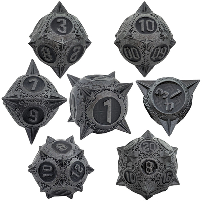 Retro Kopro Meteor Hammer Metal Dice Dragon And Dungeon DND RPG D20