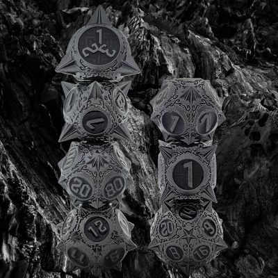 Retro Kopro Meteor Hammer Metal Dice Dragon And Dungeon DND RPG D20