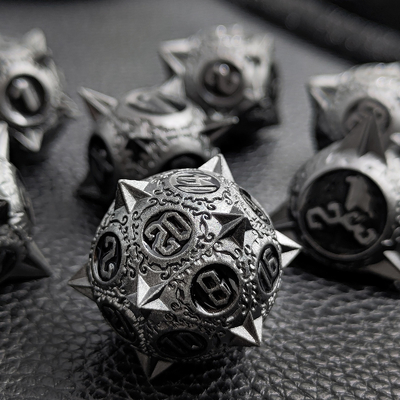 Retro Kopro Meteor Hammer Metal Dice Dragon And Dungeon DND RPG D20