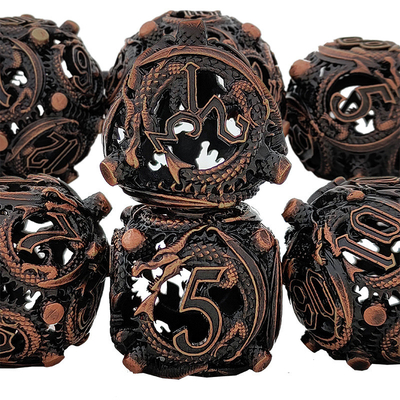 Longkong Circle Metal Dice Set DND Dungeon And Multi -Noodle RPG gra szachowa