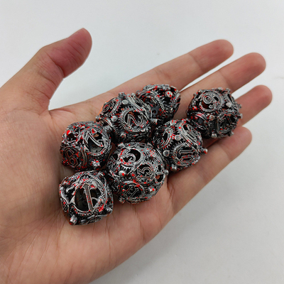 Longkong Circle Metal Dice Set DND Dungeon And Multi -Noodle RPG gra szachowa