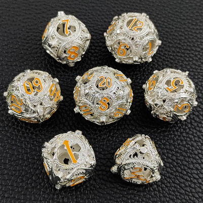 Longkong Circle Metal Dice Set DND Dungeon And Multi -Noodle RPG gra szachowa