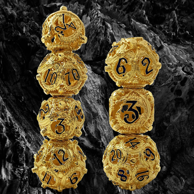 Longkong Circle Metal Dice Set DND Dungeon And Multi -Noodle RPG gra szachowa