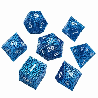 Pusty labirynt metalowych kości Set DND Krusu's Call RPG wieloaspektowy