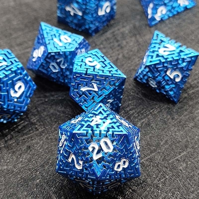 Pusty labirynt metalowych kości Set DND Krusu's Call RPG wieloaspektowy