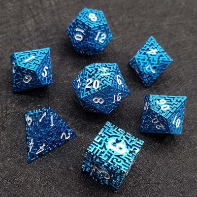 Pusty labirynt metalowych kości Set DND Krusu's Call RPG wieloaspektowy
